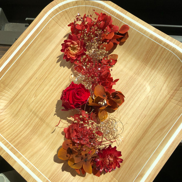 ハーバリウム  花材 アロマワックスバー オリエンタルレッド 2枚目の画像