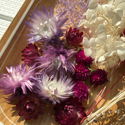 ハーバリウム  花材 アロマワックスバー  サシェ パープルセット 3枚目の画像