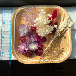 ハーバリウム  花材 アロマワックスバー  サシェ パープルセット 4枚目の画像