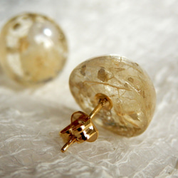 そよ風とかすみ草と葉脈のピアス〈14mm〉 p003_14 4枚目の画像