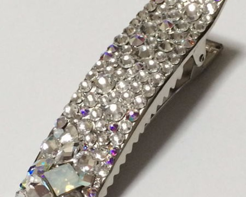 ほぼ未使用☆スワロフスキー Swarovski ヘアクリップ　ヘアピン三点セット 413-7.jpg