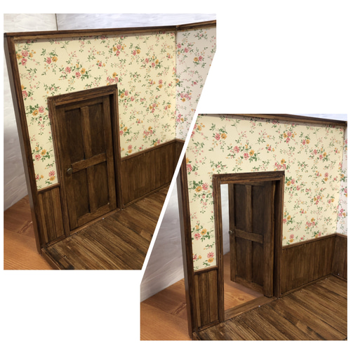 my room コの字型ドールハウス ミニチュア家具 1/12サイズ
