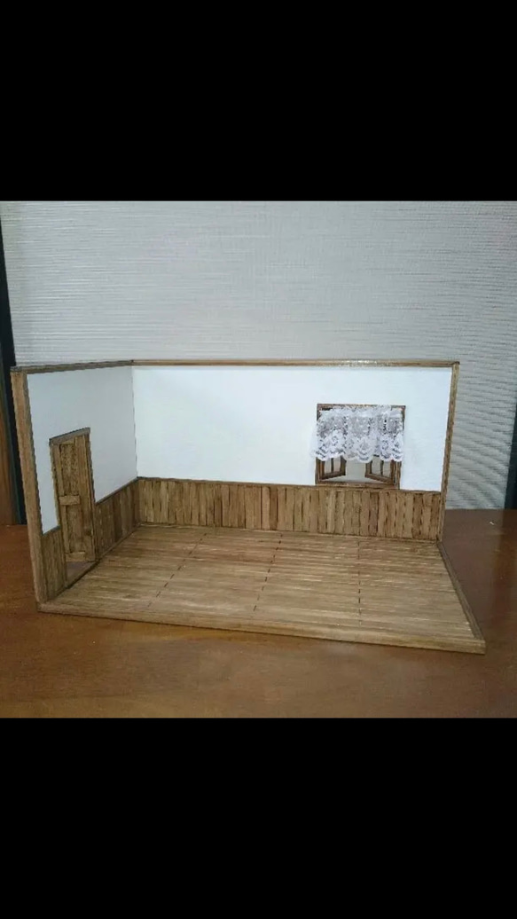 eve1224様専用 ドールハウス用床(フローリング) 1/12サイズ ミニチュア家具 2枚目の画像