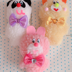 10-14cm ぬいぐるみ用 着ぐるみ ぬい服 ねこ チェック