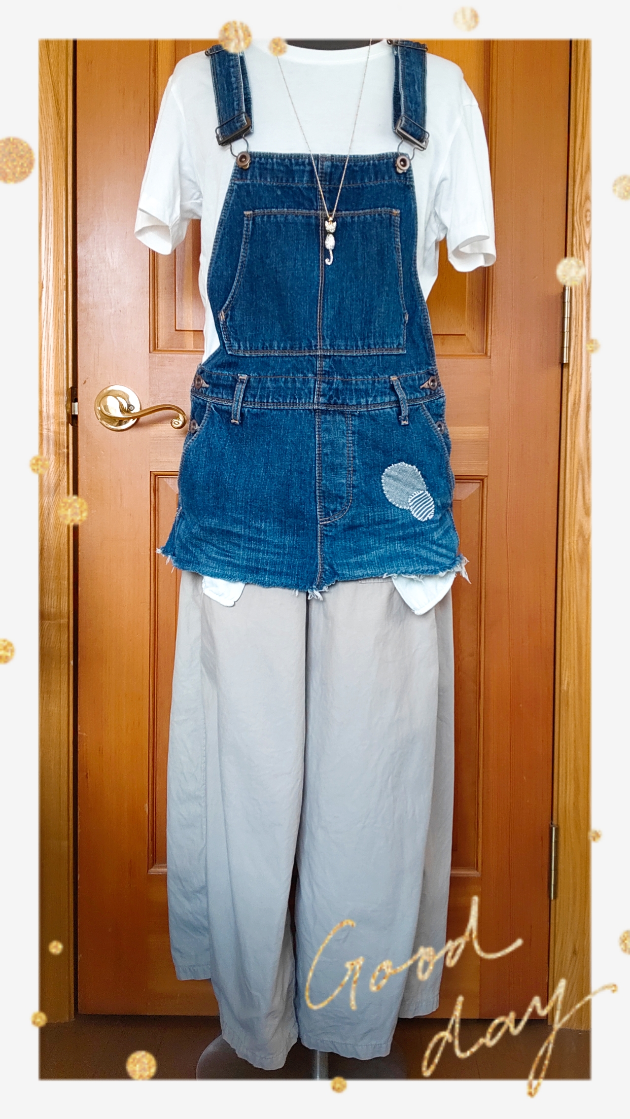 デニムリメイクベスト （おとぼけマスコット付）