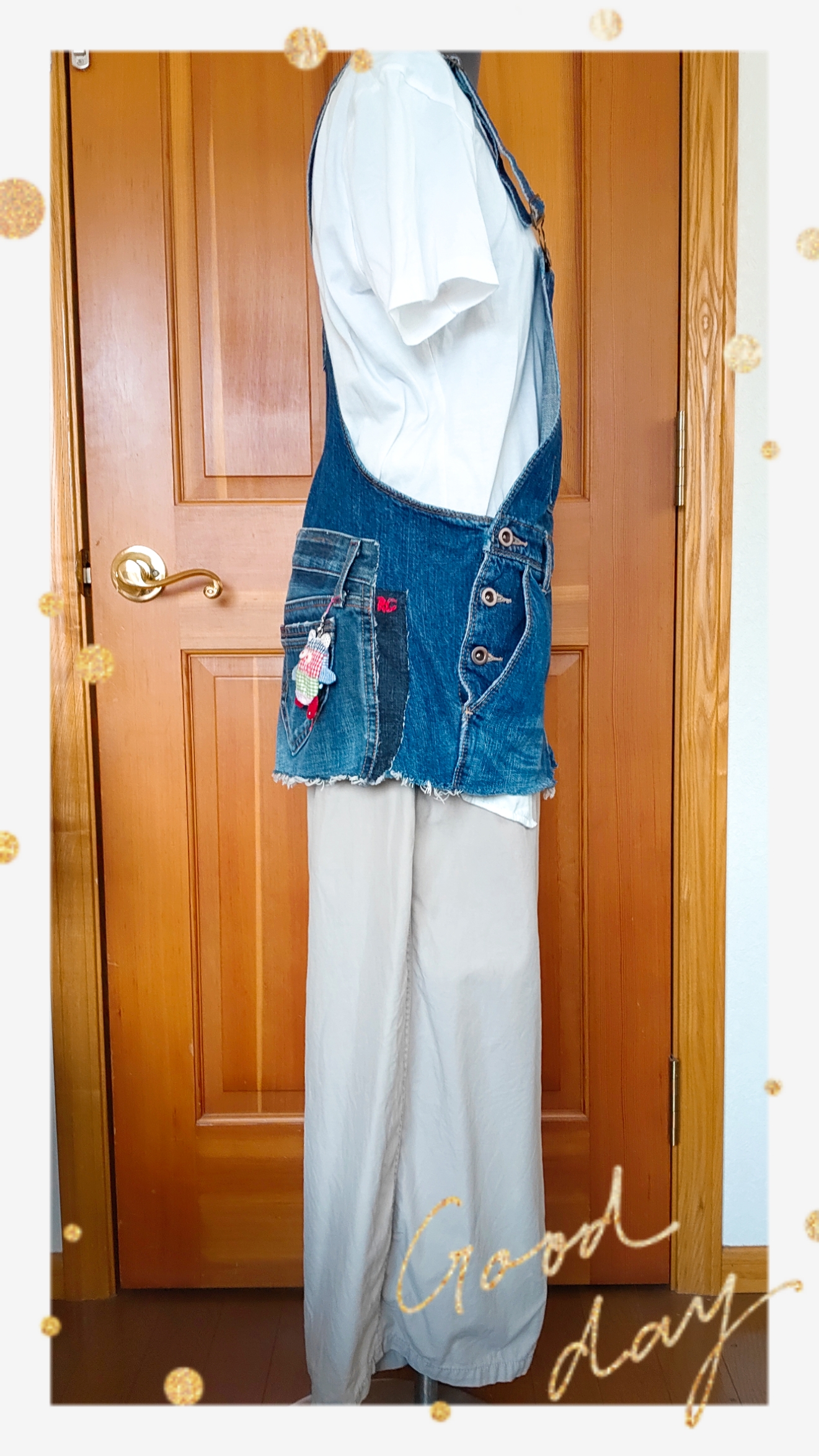 デニムリメイクベスト （おとぼけマスコット付）