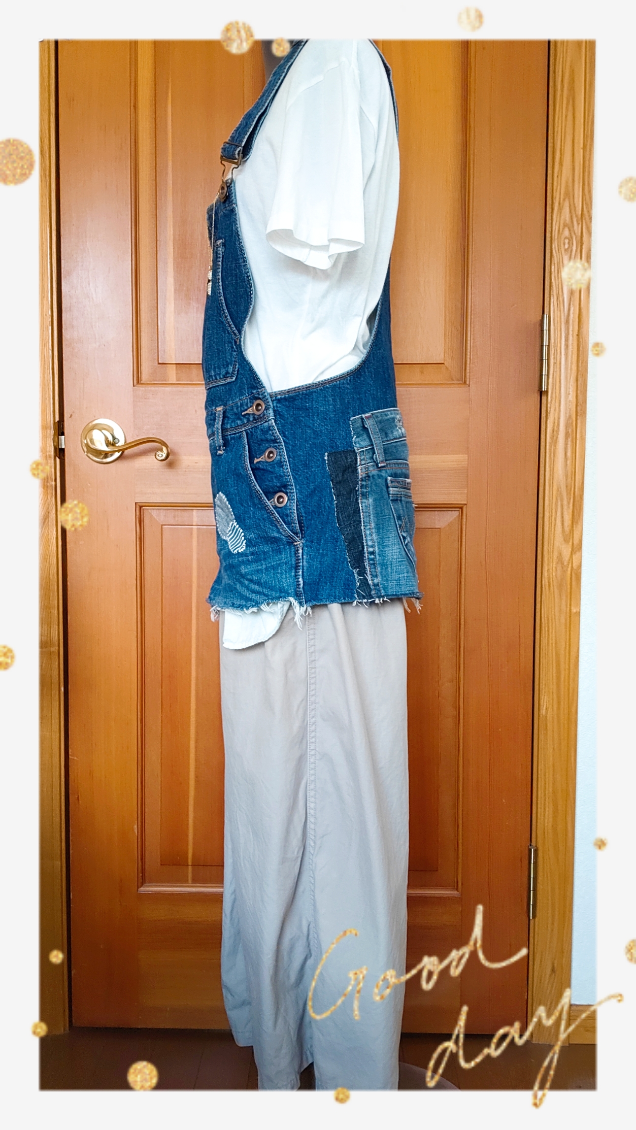 デニムリメイクベスト （おとぼけマスコット付）