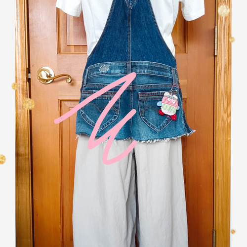 デニムリメイクベスト （おとぼけマスコット付） ベスト Reconnect  