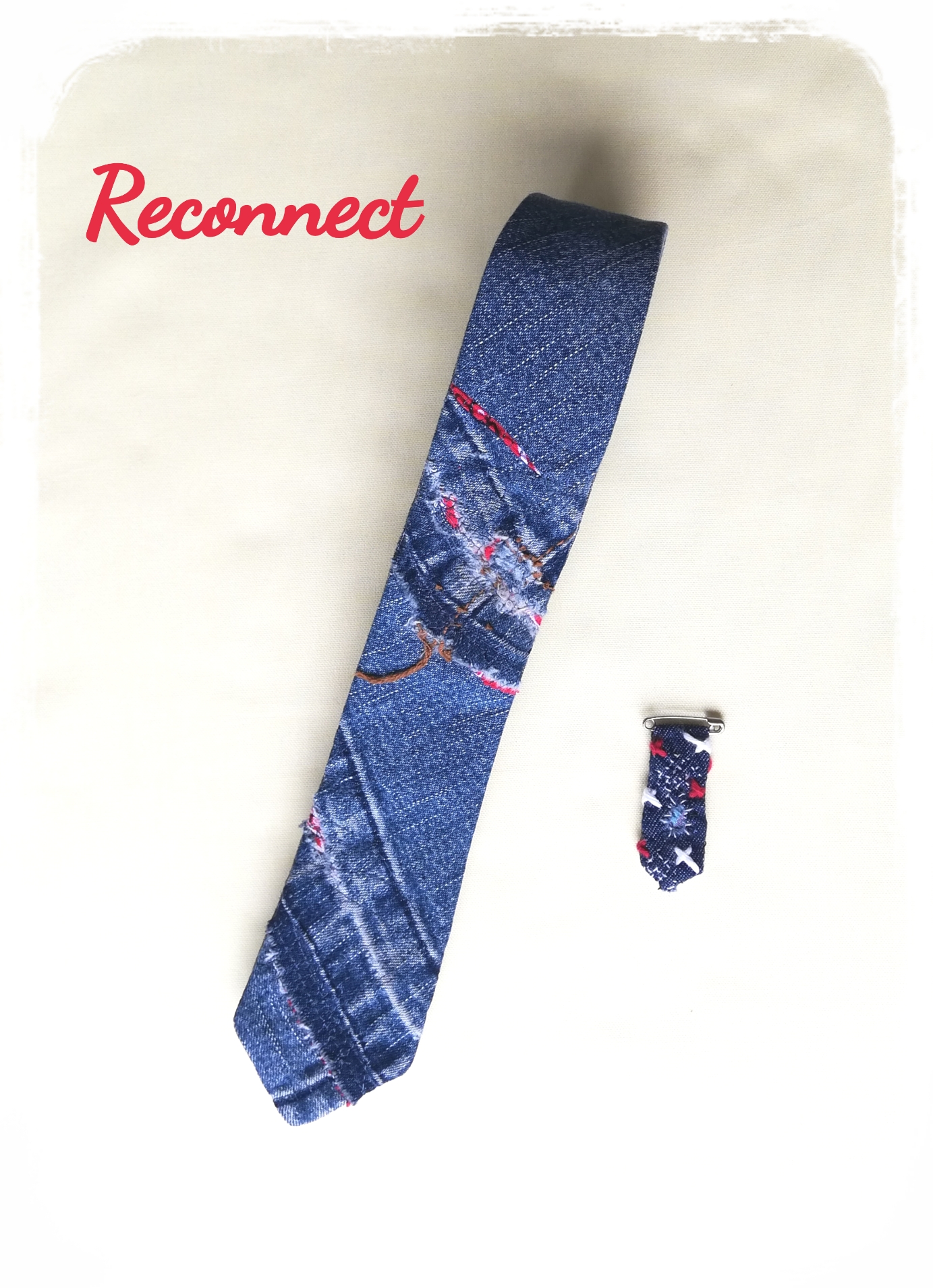 デニムリメイク2way ネクタイ