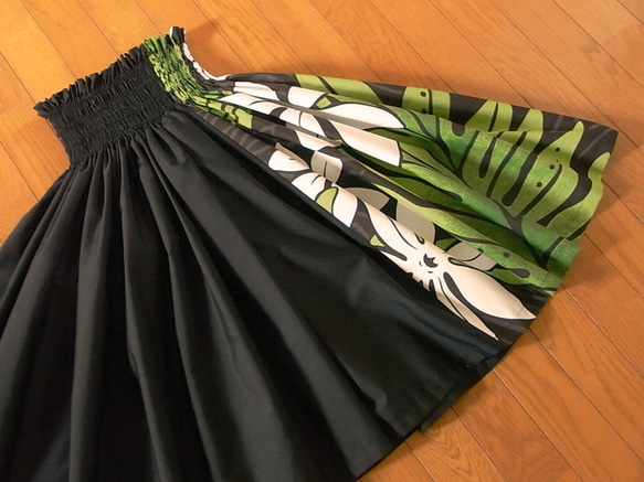 切替えパウスカート ☆72cm☆ティアレ☆黒☆縦切り替えパウスカート☆（商品番号：TS