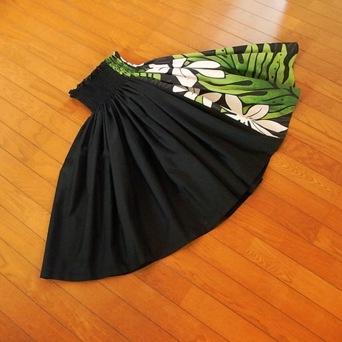 ☆72cm☆ティアレ☆黒☆縦切り替えパウスカート☆（商品番号：TS 