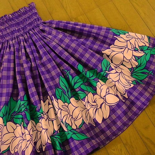 ☆オーダー☆パラカチェック☆紫☆パウスカート☆（商品番号：MC