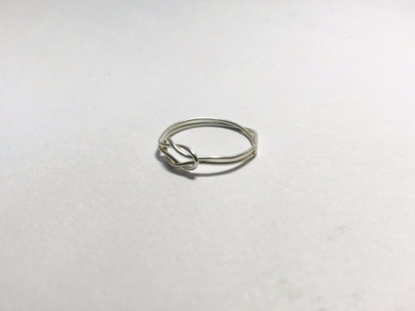 【Unique金工】925純銀 情侶款 情侶對戒 同心結戒指 第4張的照片