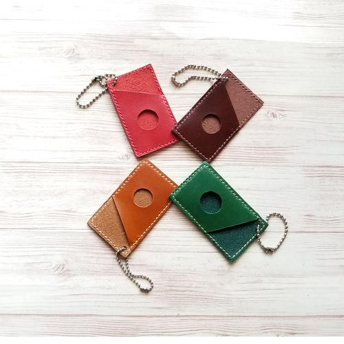 送料無料］レザー 切符 ・回数券 ホルダー ♪ブライドルレザー