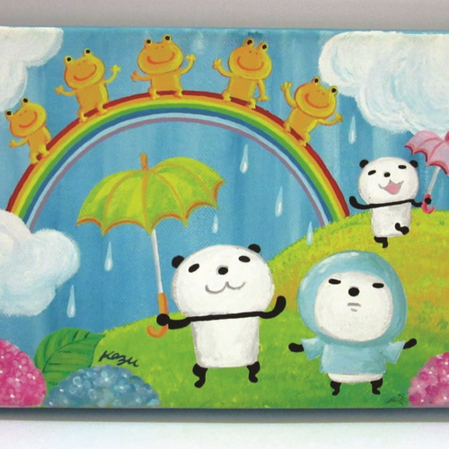 雨降って地固まる 絵画 大月かずみ 通販 7582363｜Creema(クリーマ