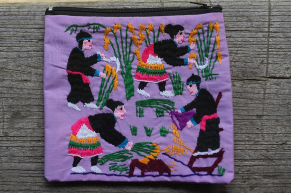 適当な価格 ラオス・モン族の刺繍ポーチ ポーチ mamuang jam 通販 9500618 その他