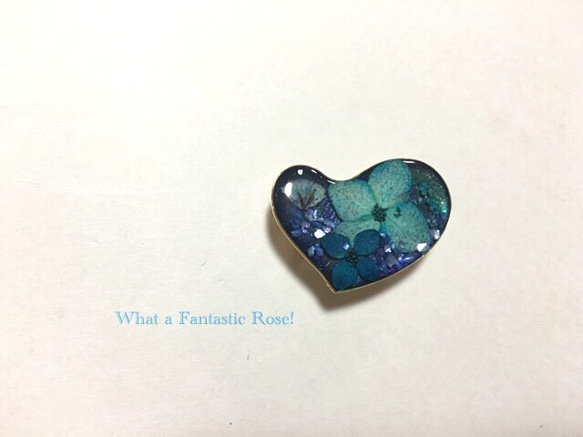 心花帶子（帶壓花，藍色） 第4張的照片