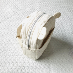 Mサイズ　kumasan Ga Baby backpack クリーム  ベビーリュック くま　受注制作 2枚目の画像