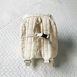 Mサイズ　kumasan Ga Baby backpack クリーム  ベビーリュック くま　受注制作 3枚目の画像