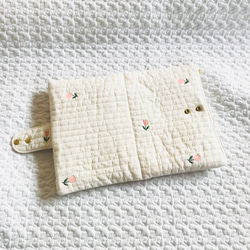 受注制作　Tulips Korea fabric 母子手帳ケース　Mサイズ シングルファスナーver.  イブル　ヌビ 5枚目の画像