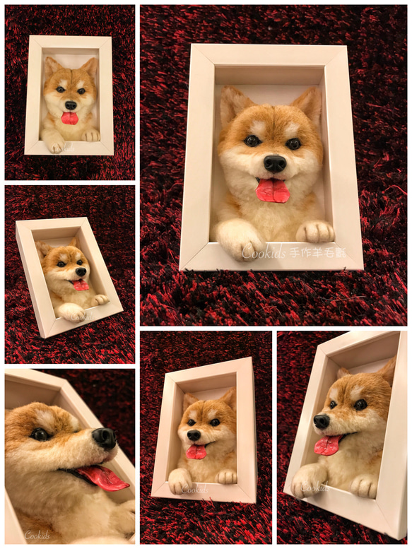 クッキー手作りの羊毛フェルト模擬ペットフェルトシュミレーションペット擬似フェイザー 