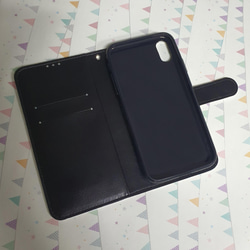 クォッカ カード収納 手帳型iPhoneXS MASケース 財布型 3枚目の画像
