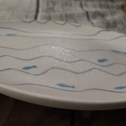 陶板拼貼瓷盤-魚兒～魚兒～水中游 第3張的照片