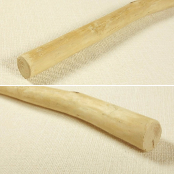 【温泉流木】削れにかわいい年輪を見る明るくきれいなコンパクト枝流木棒 流木素材 インテリア素材 木材 3枚目の画像
