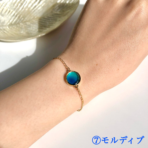 透明感 レジン 華奢＊世界の海のブレスレット ブレスレット EMMS 通販 