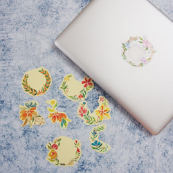 Mstandforc Wreath Big PVC Stickers (8 pcs) 1枚目の画像