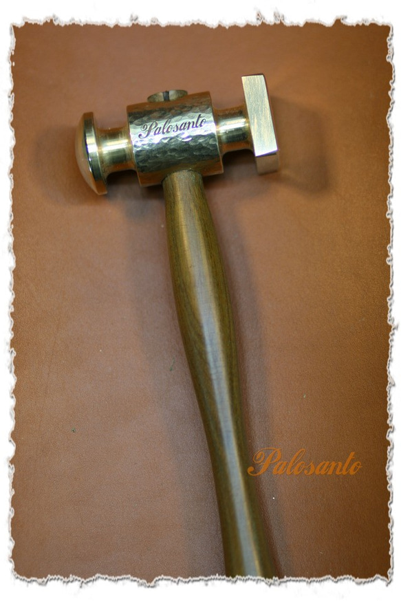 黄銅ハンマー(Brass Hammer)by Palosanto製ハンドメイドツール手作り道具 1枚目の画像