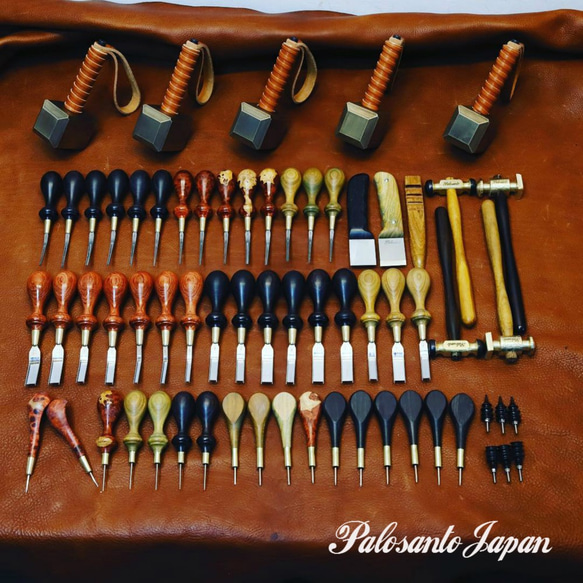 各種レザークラフト道具by Palosanto製ハンドメイドツール手作り道具 