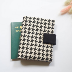 Grace X 小優雅 千鳥紋 手作 手工 護照套/護照夾 旅行 出國 禮物 第2張的照片