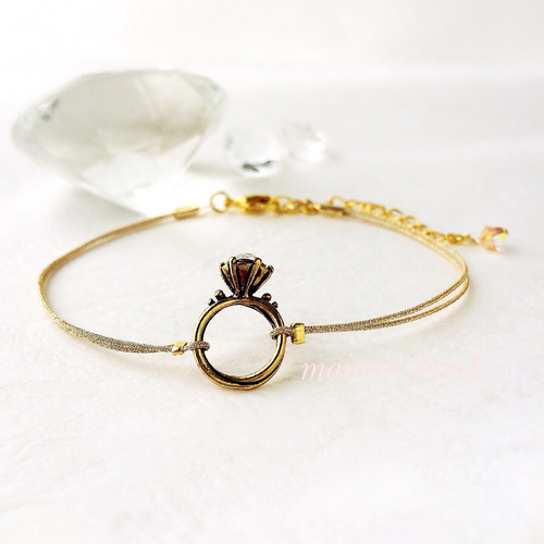 指輪のブレスレット【ゴールド】 ブレスレット maimai jewel 通販 