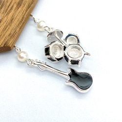 Guitar and Drums Set S925 Pearl Earrings (H200168-ESL) 第4張的照片