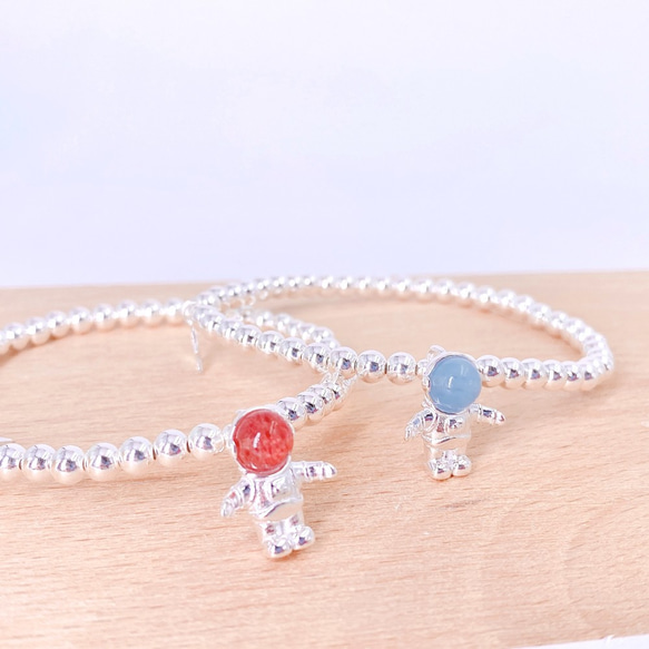 Little Astronaut Silver 925 and Crystal Bracelet (H200120) 第7張的照片