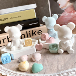 Bear with 3 Alphabet Aroma Stone Set 第5張的照片