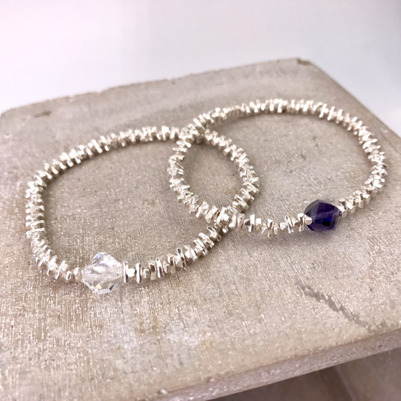 B41011(PURPLE) Silver 925 & Swarovski Crystal Bracelet 第5張的照片