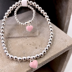 S11002 Sweet Heart Silver 925 Bracelet and Ring Set 第2張的照片