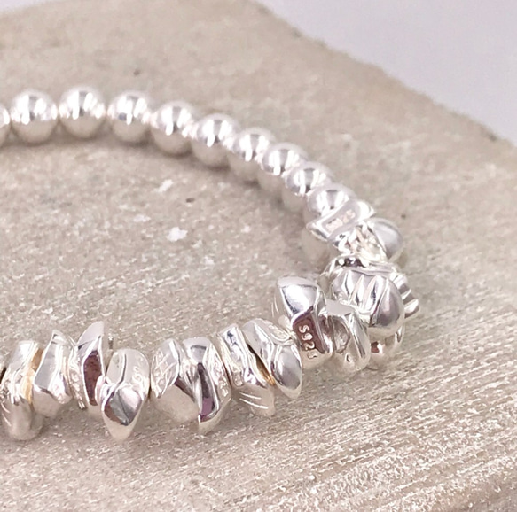 B10060 Stones Silver 925 Bracelet 第6張的照片