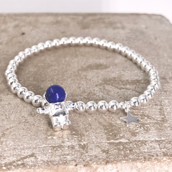 Little Astronaut Silver 925 & Crystal Bracelet (H1904-0449) 第6張的照片