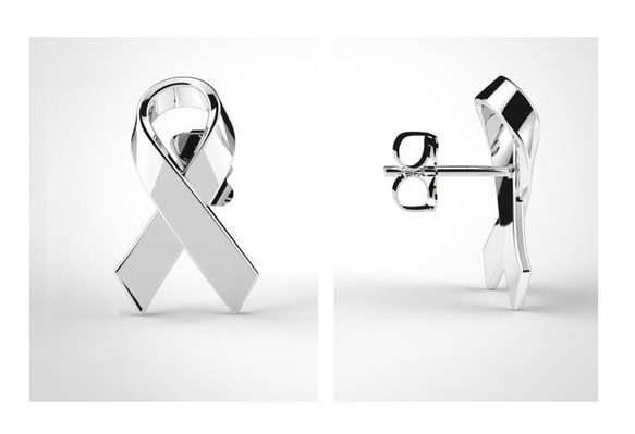 Awareness Ribbons S925 Earrings (H190001-ESL) 第3張的照片