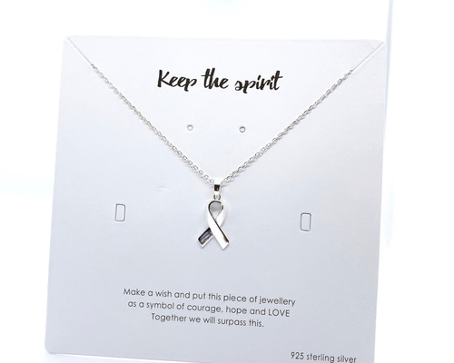 アウェアネスリボンS925ネックレス（H190002-NSL） ネックレス