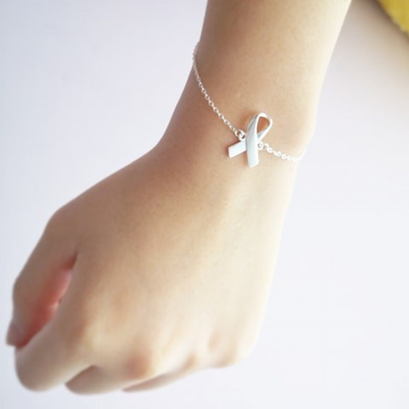 Awareness Ribbons S925 Bracelet (H190003-BSL) 第2張的照片