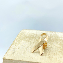 Awareness Ribbons Golden Pin (H190004-PGD) 第3張的照片