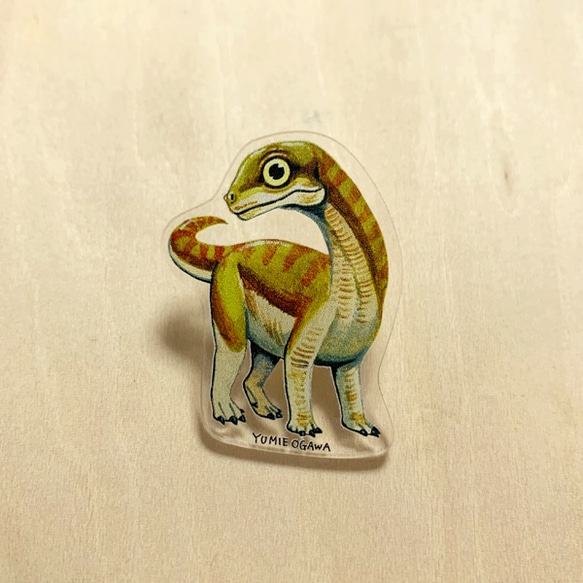 ピンバッジ「ベビームスサウルス」pin-06 1枚目の画像