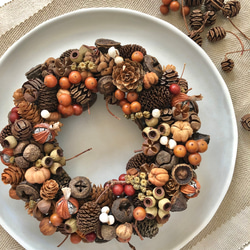 再販】森の木の実のリース リース Little Flower Works 通販 12520859