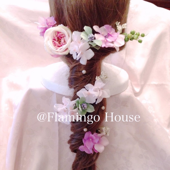 囲み】3055 つまみ細工 髪飾り 成人式 七五三 入学 卒業 しおりや