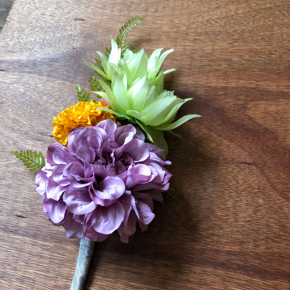 仏花　お供え花　造花　シンプルデザイン 2枚目の画像