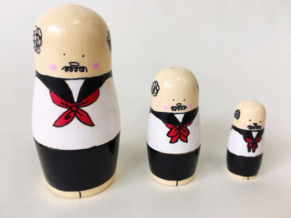 セーラー服おじさんマトリョーシカ その他置物 とおまるtomaru
